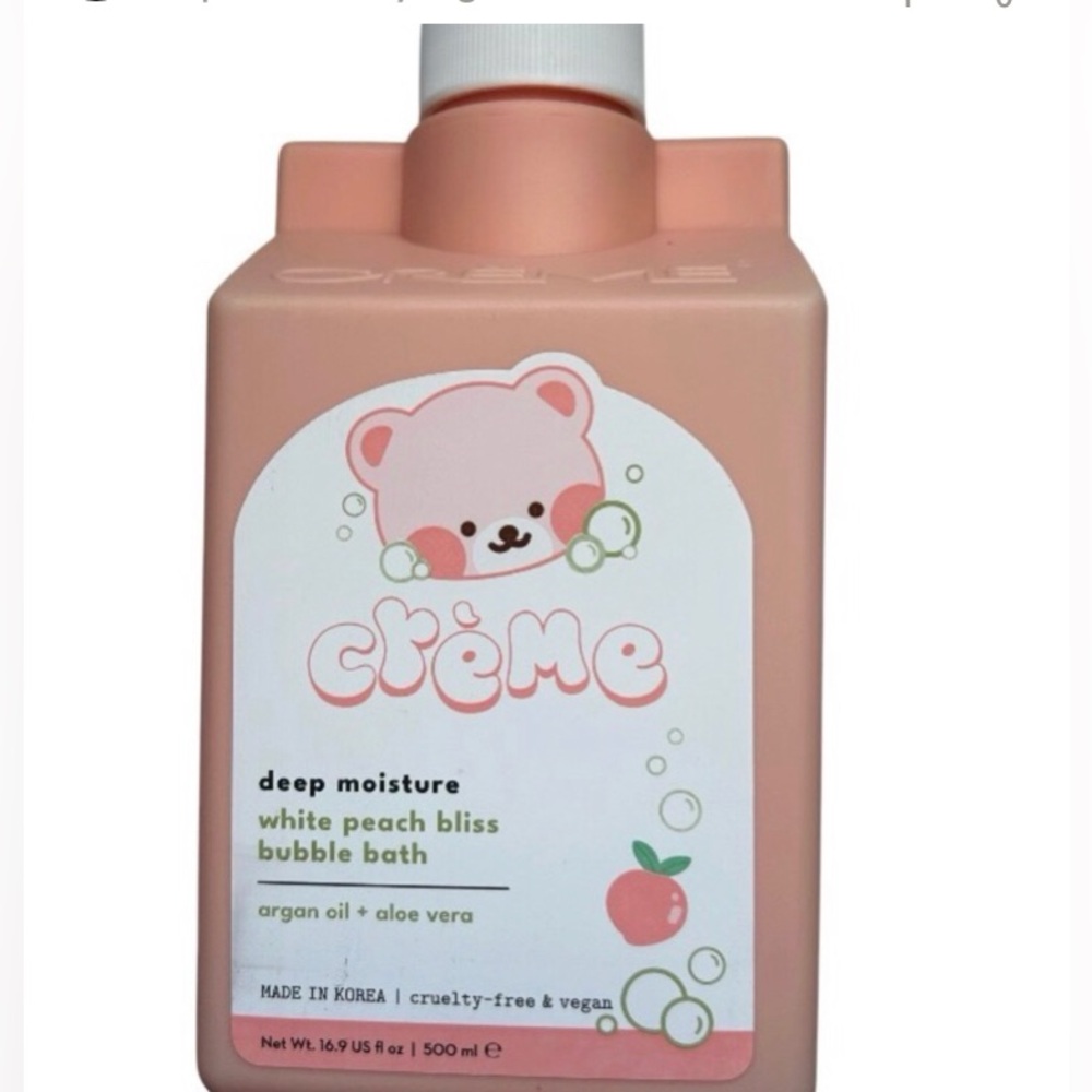 Creme Shop Deep Moisture White Peach Bliss Bubble Bath - 16.9 Fl Oz